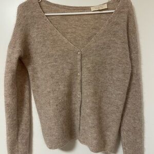 Sezane Barry Cardigan Light Beige